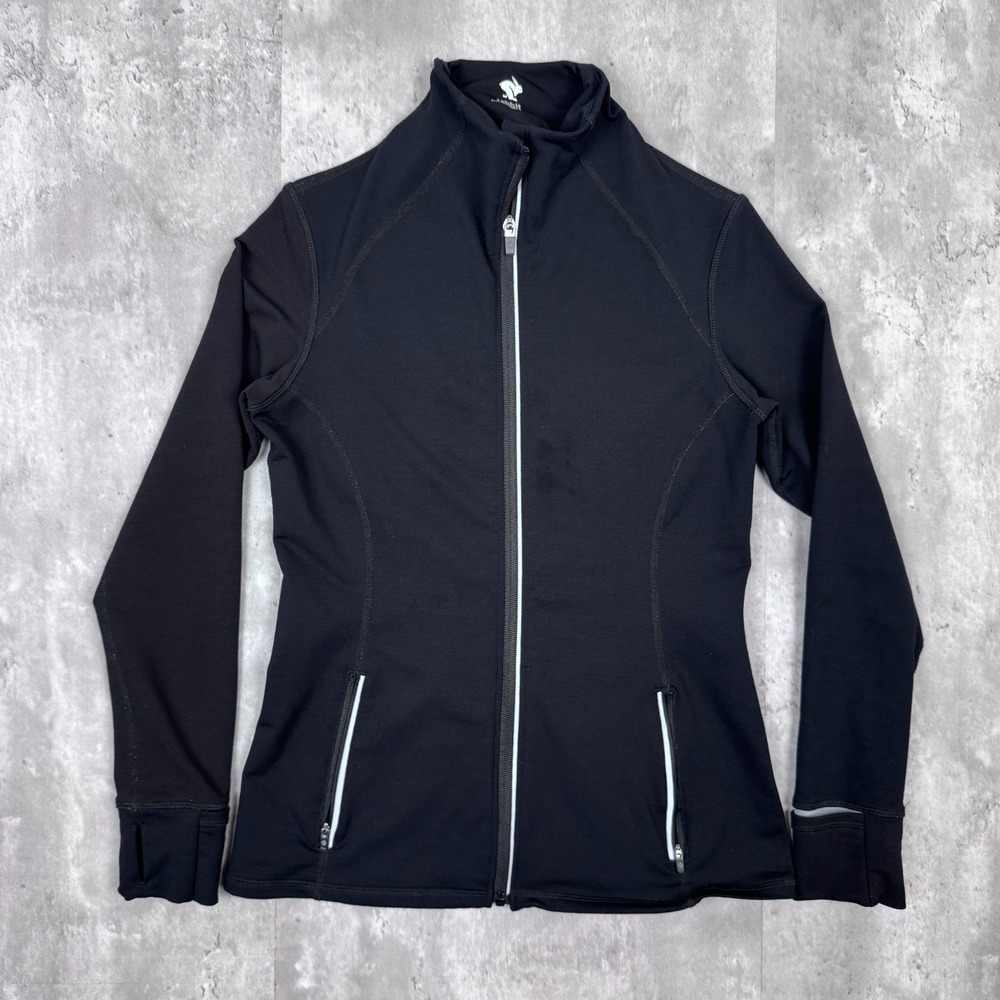 rabbit‎ California Leading Lady Jacket Womens Small Black Full Zip Active Ski
